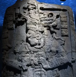 Stela from Calakmul, Yucatan Peninsula, Mexico, Late Classic Period